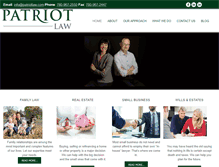 Tablet Screenshot of patriotlaw.com